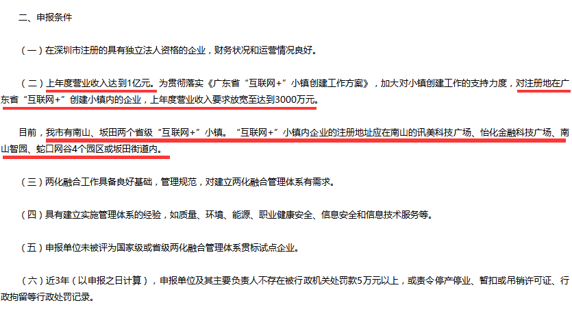 這5個地區(qū)的企業(yè)不滿1億要求也可以申請兩化融合貫標試點！